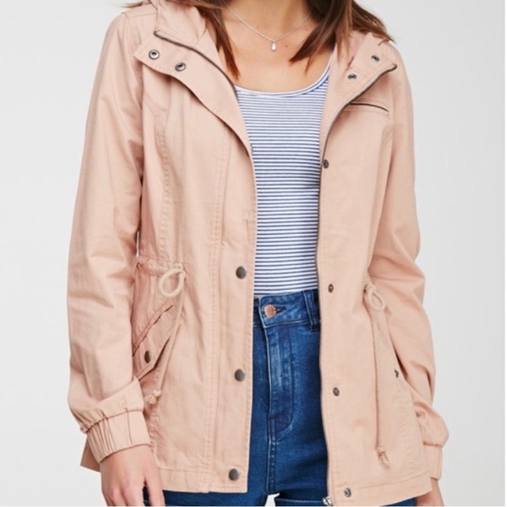 Forever 21 Women's Blush Utility Jacket